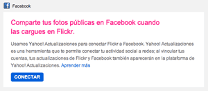 flickr facebook